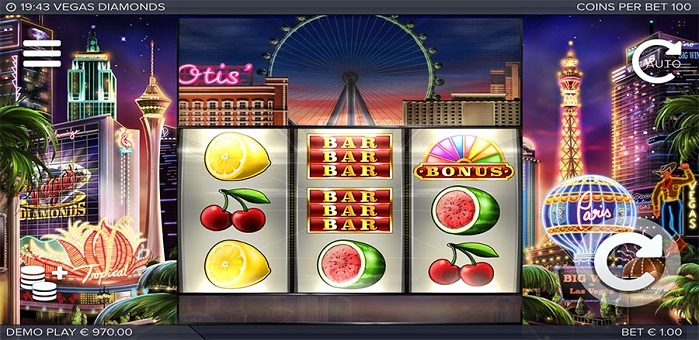 Игровой автомат Vegas Diamonds Игровой автомат Vegas Diamonds